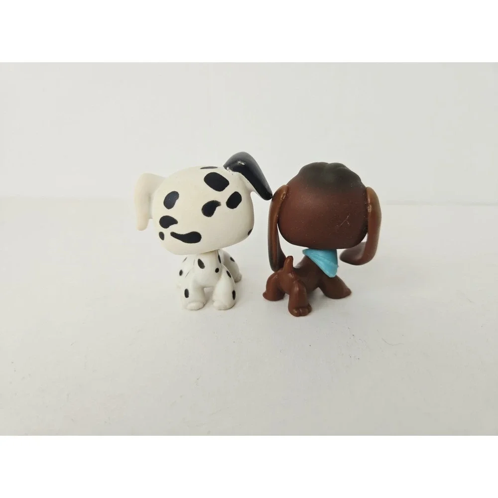 Littlest Pet Shop figure pair 2 Pet Playset 44 and 77 dalmatian